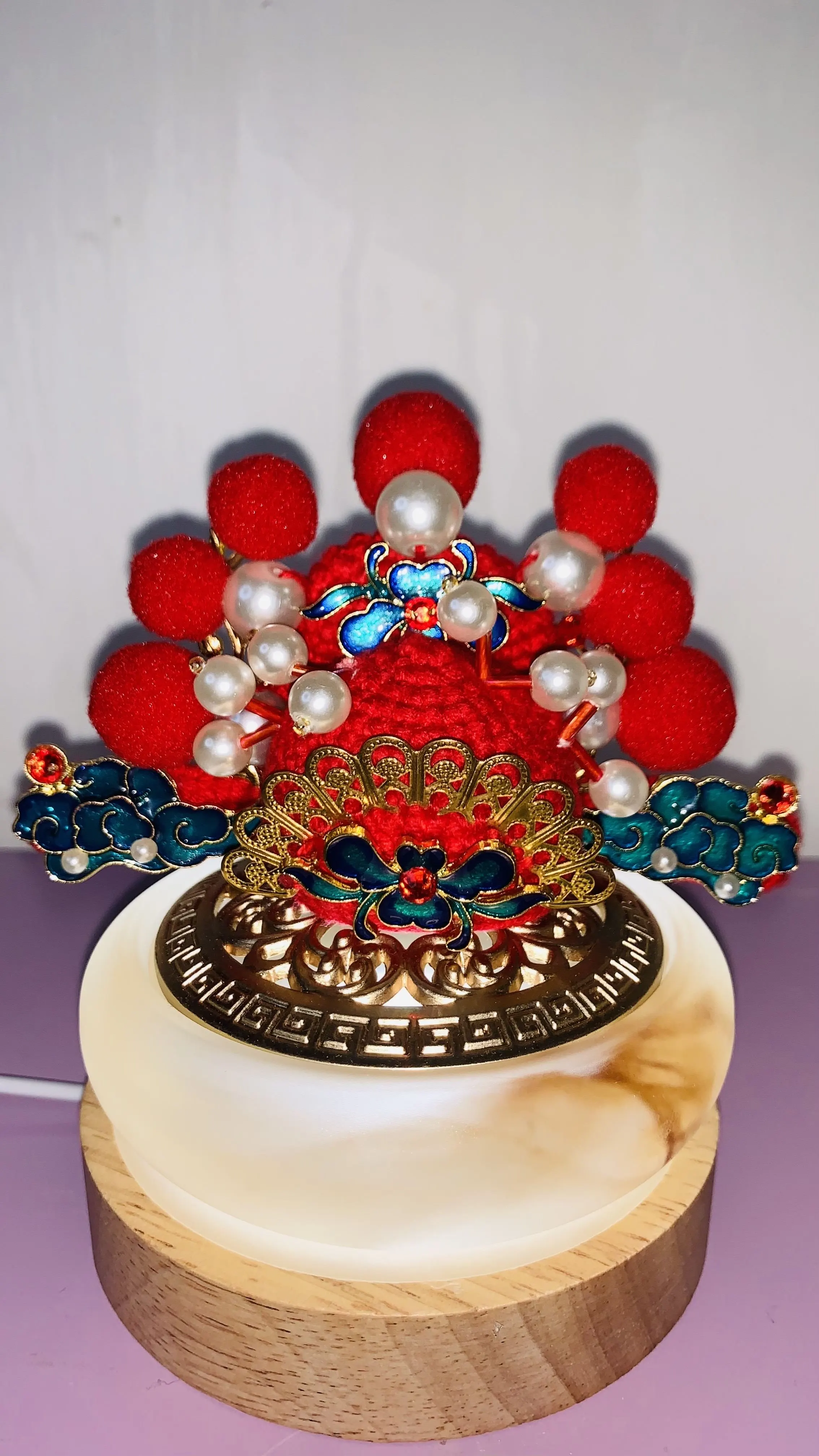金榜题名国风状元帽, a crochet project shared by 米果麻麻手作