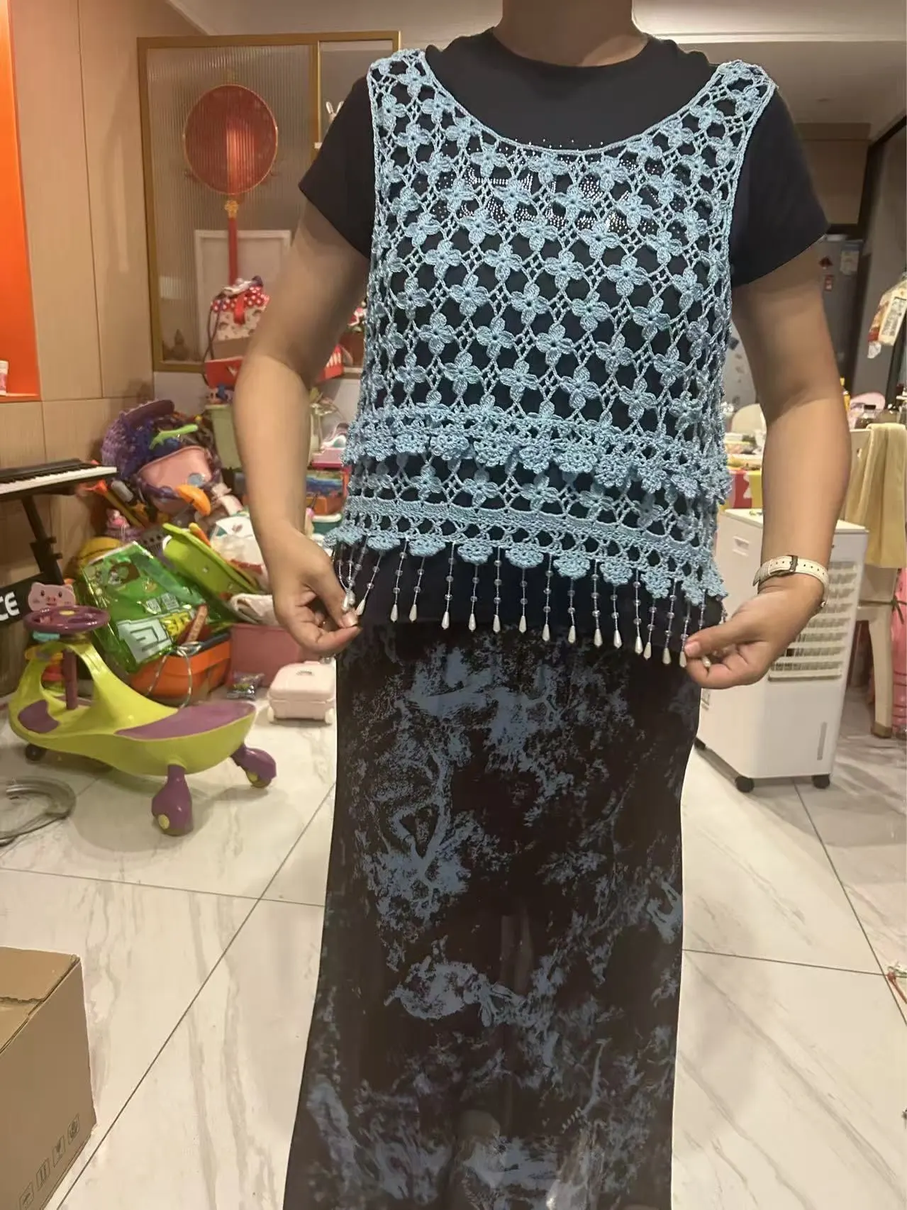 熠彩流彩背心, a crochet project shared by 💕瑾妞💗朵朵💋🐰💕