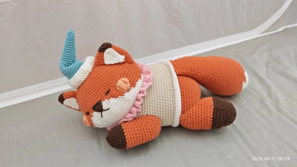 趴趴小狐狸得到了好大儿的认可, a crochet project shared by 小白马