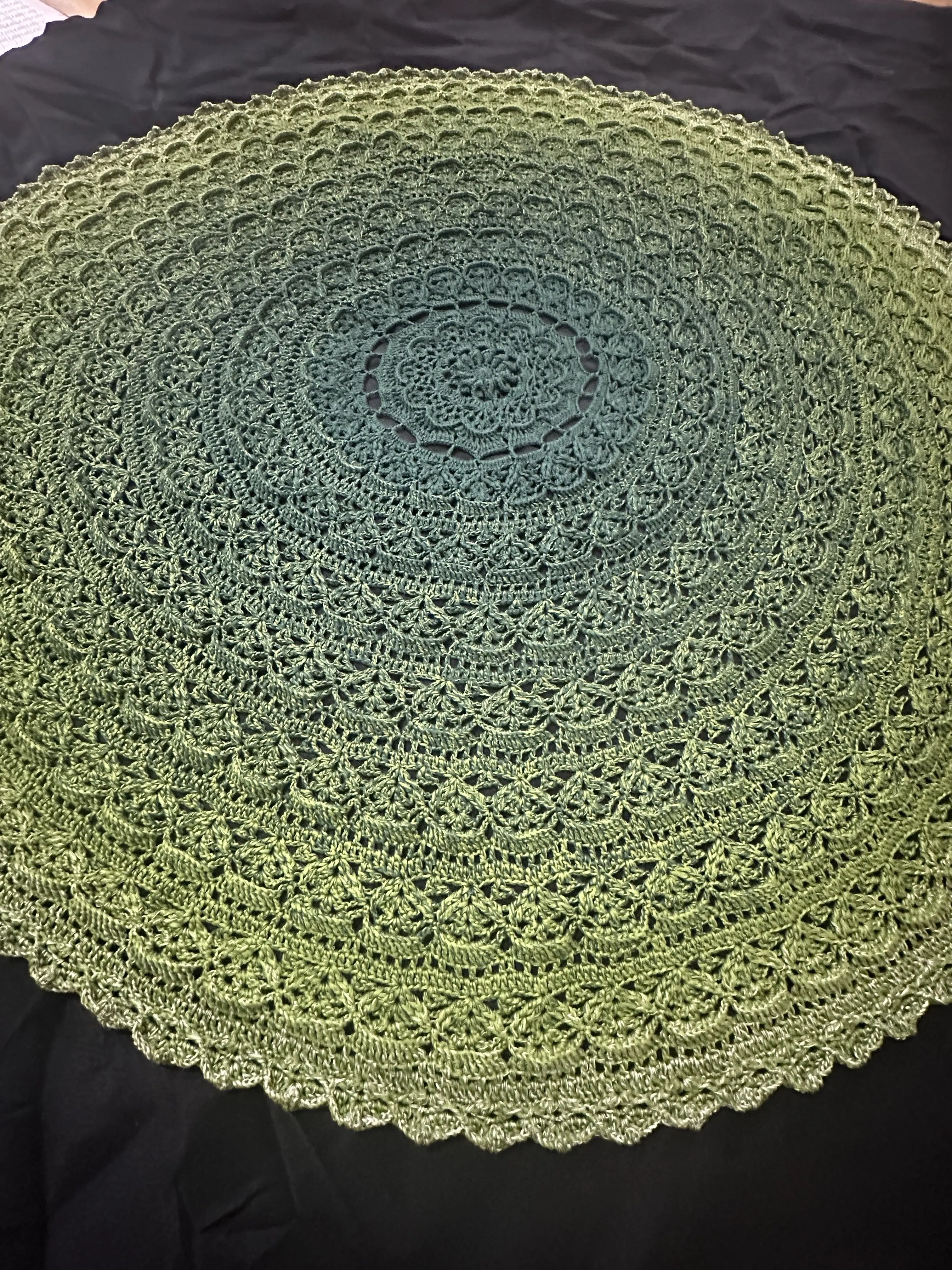 透花蕾丝垫, a crochet project shared by 在下毛毛鱼