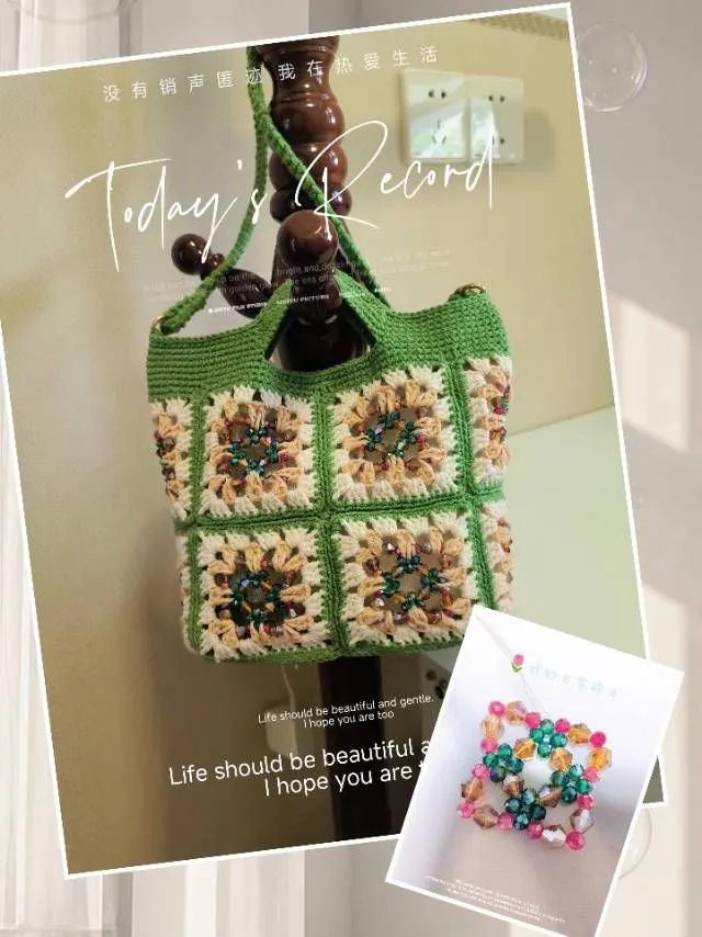 珠格拼花包, a crochet project shared by Kitty妈妈