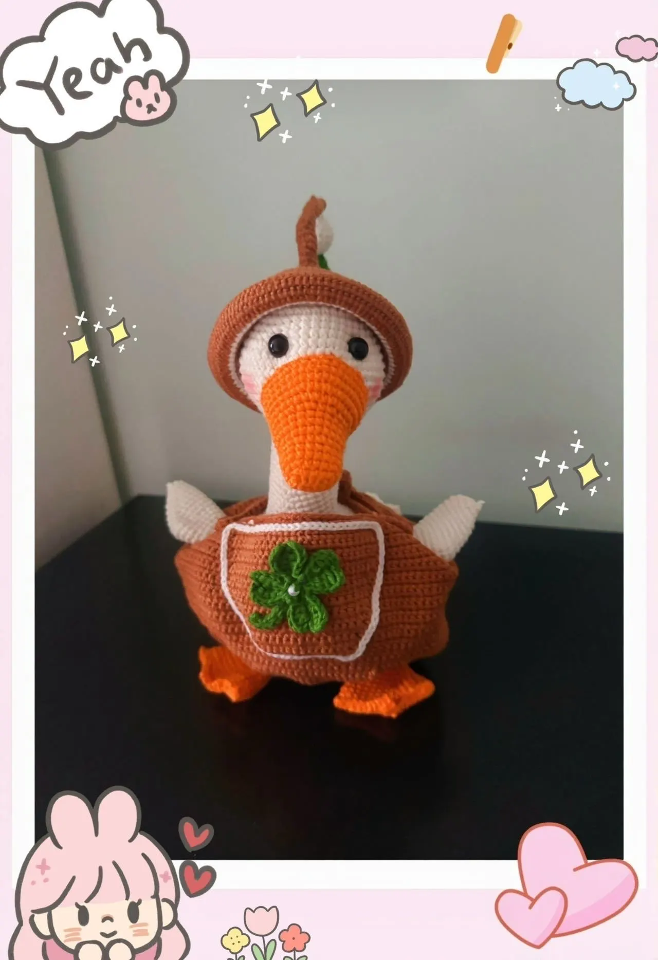 幸运鹅, a crochet project shared by 🎀 ꧁꫞꯭泪꯭妆꯭꫞꧂ 🎀