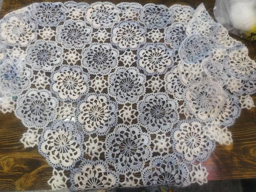 烟雨披肩, a crochet project shared by 又菜又爱织的小胖子