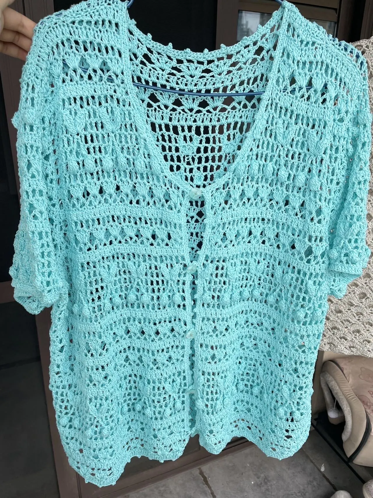 红色罩衫, a crochet project shared by 就当你烦恼