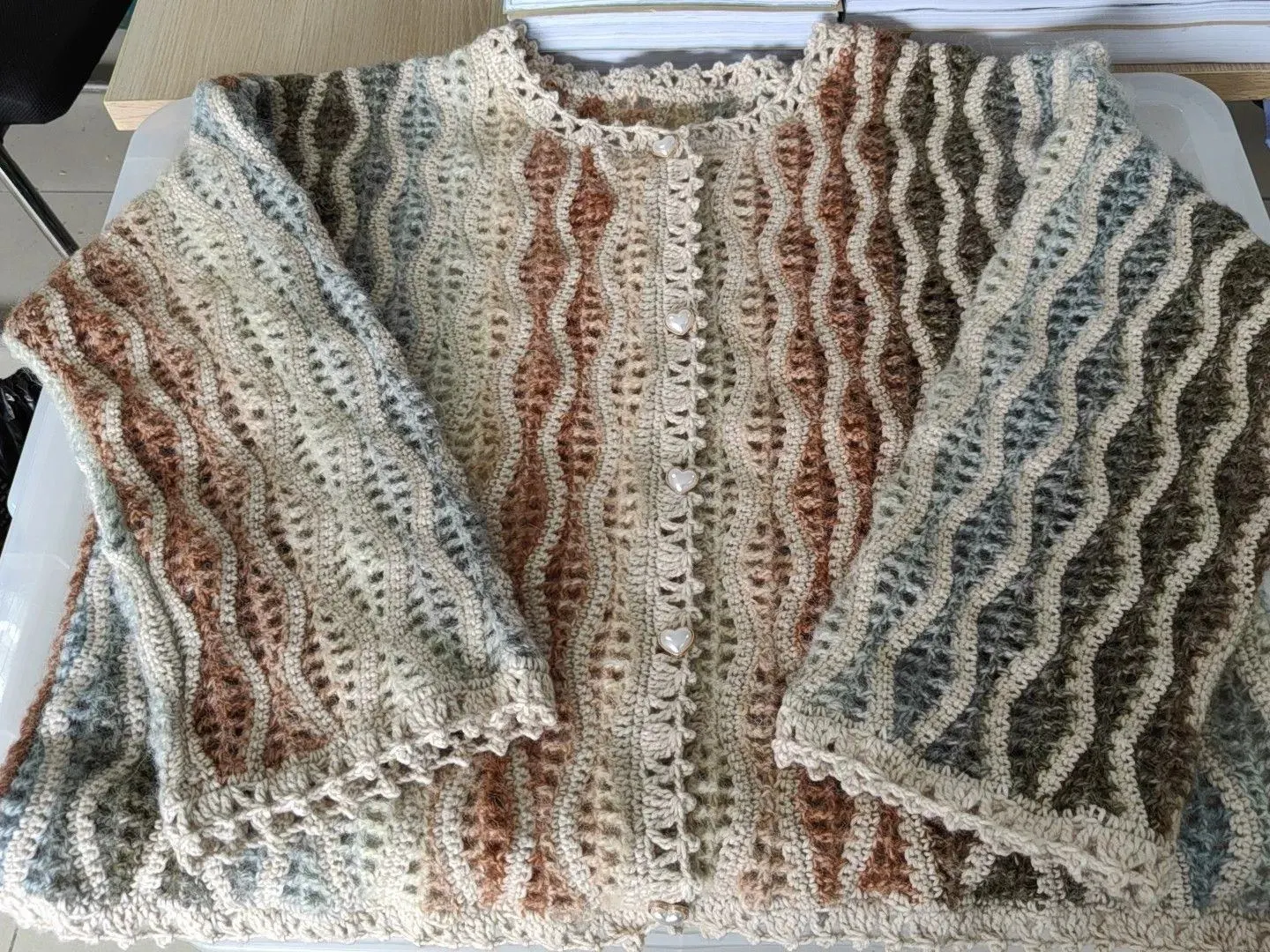 水纹开衫, a crochet project shared by 小小.hx