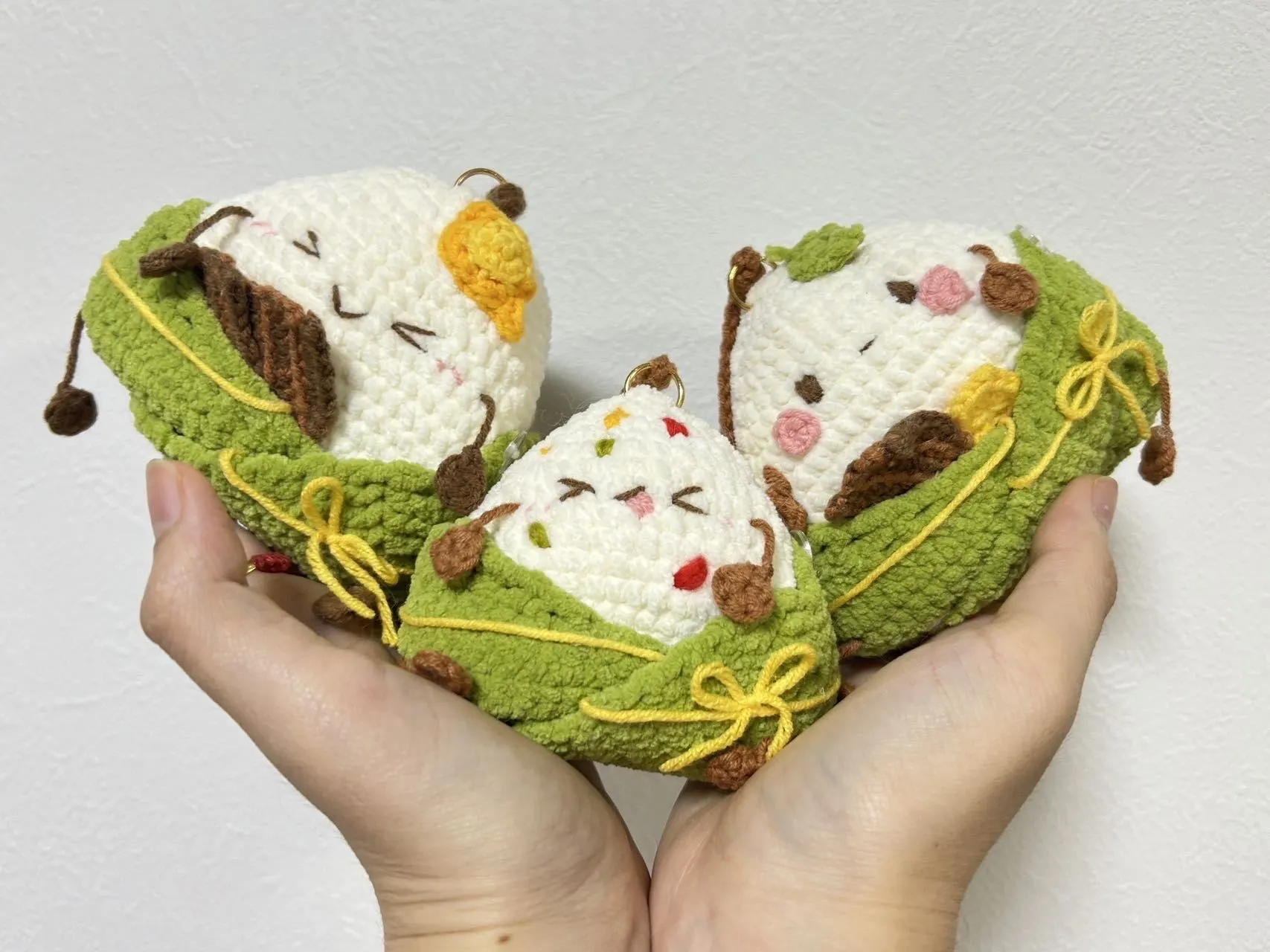 一家三口粽!, a crochet project shared by 将将