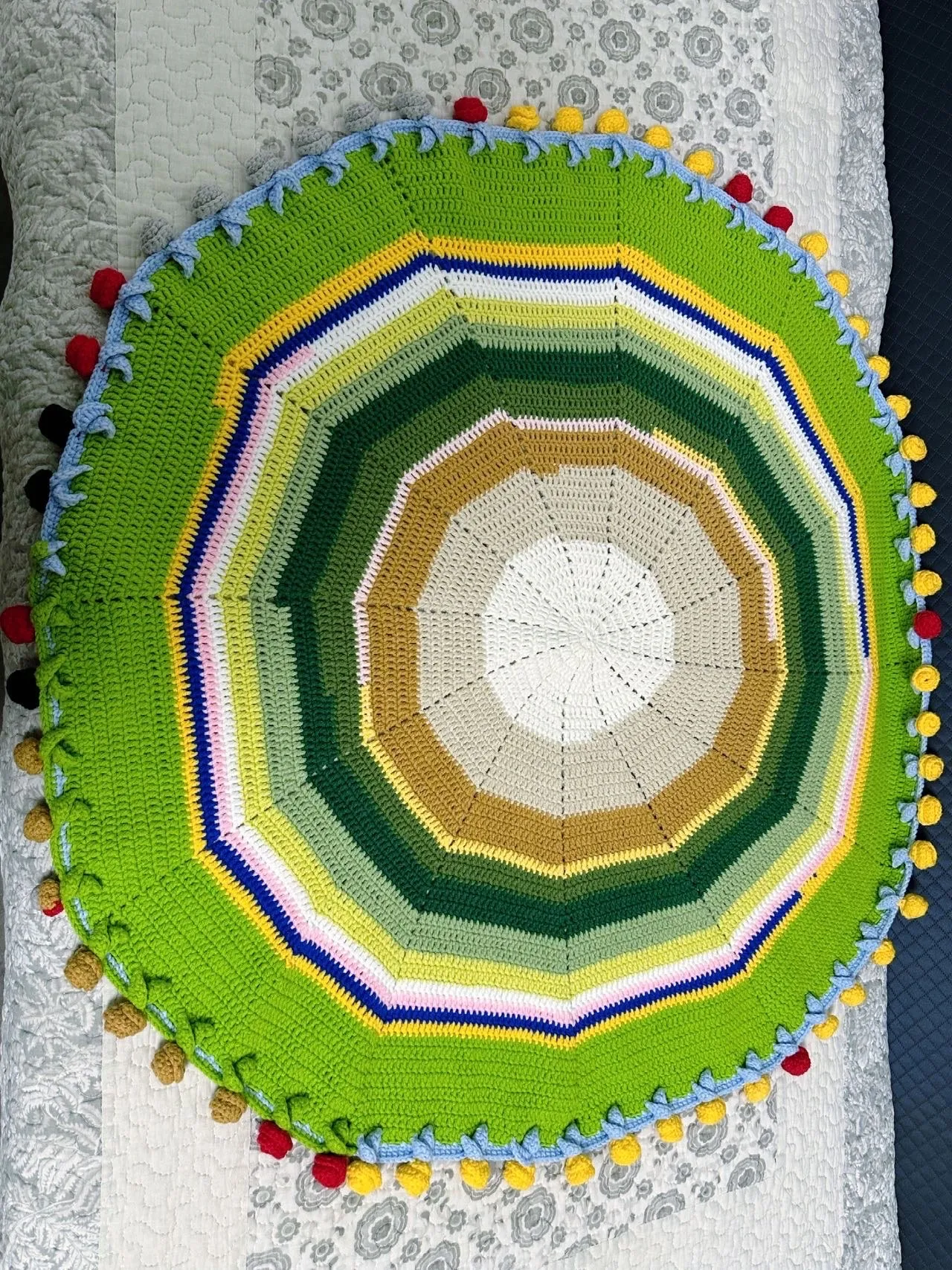 余线钩织玫瑰毯, photo 1