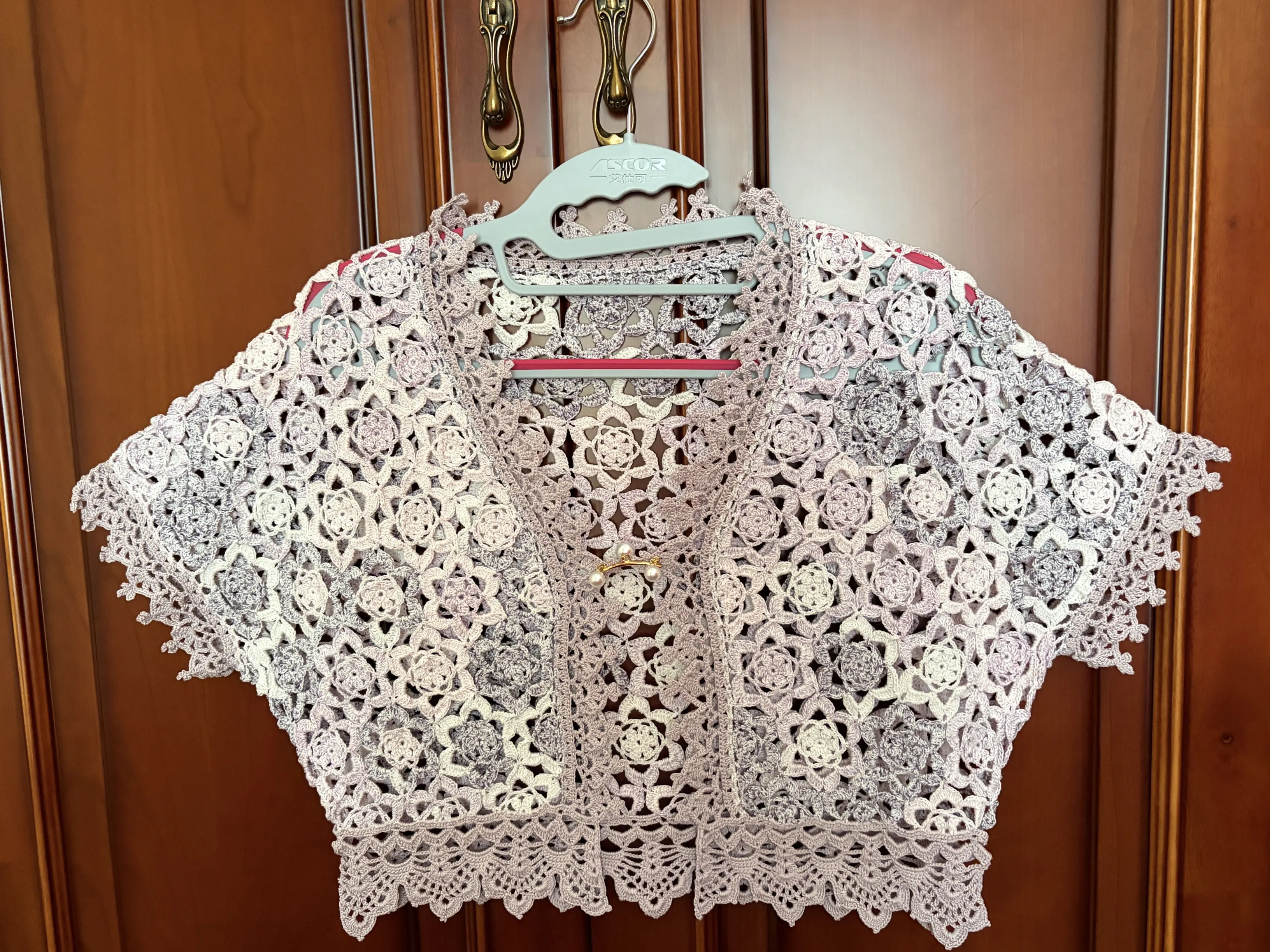 蕾丝短开衫完成啦, a crochet project shared by 岁月静好