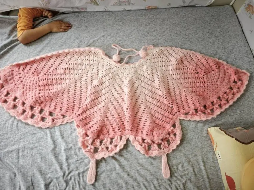 蝴蝶披肩, a crochet project shared by Miuo