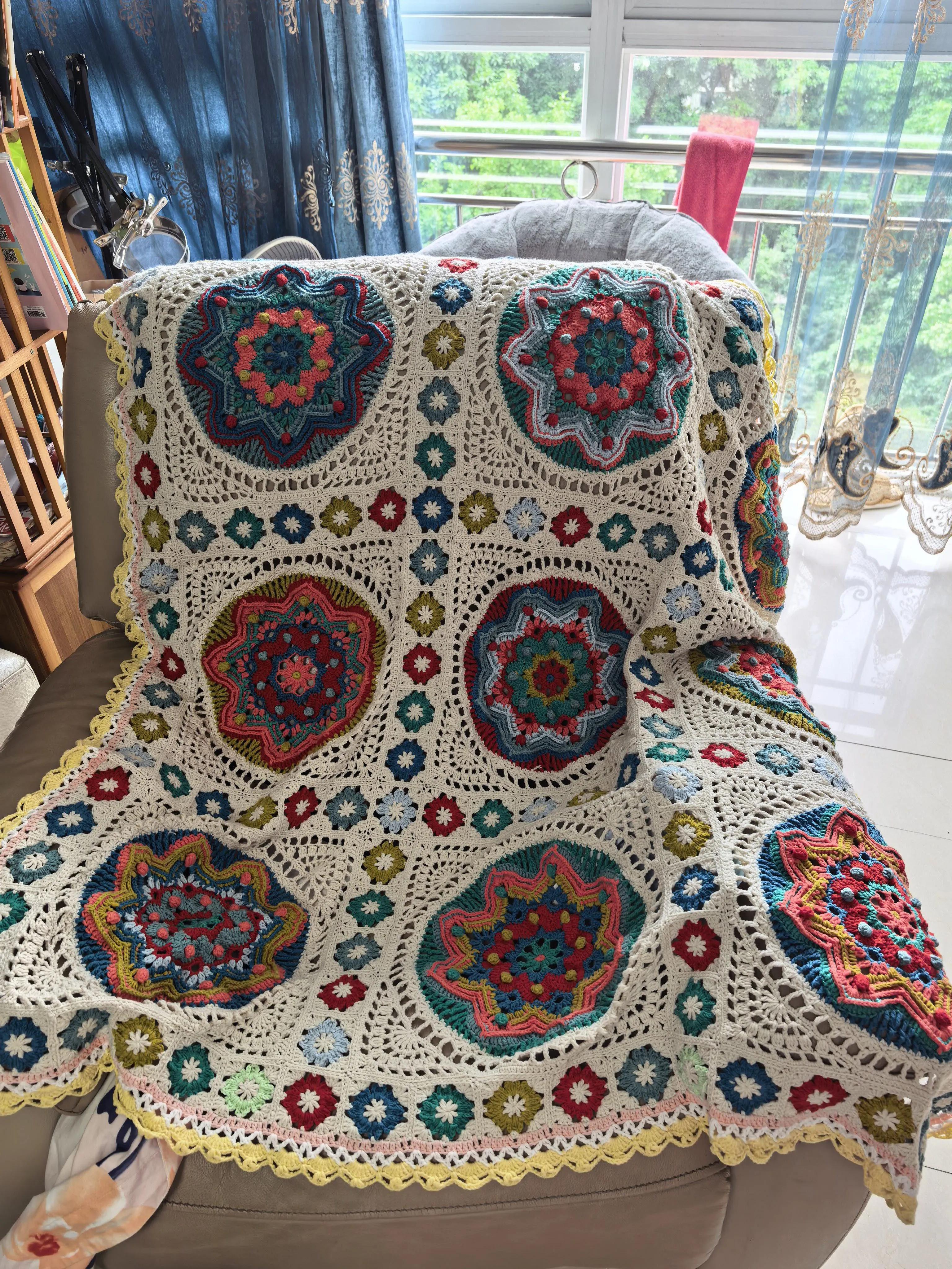 丘吉尔毯, a crochet project shared by 笑容璀璨