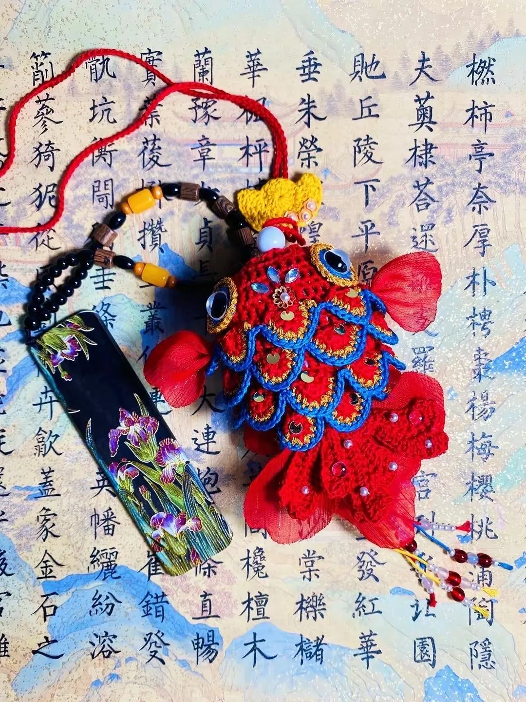 国风锦鲤蛋袋, a crochet project shared by 第二支羽毛*