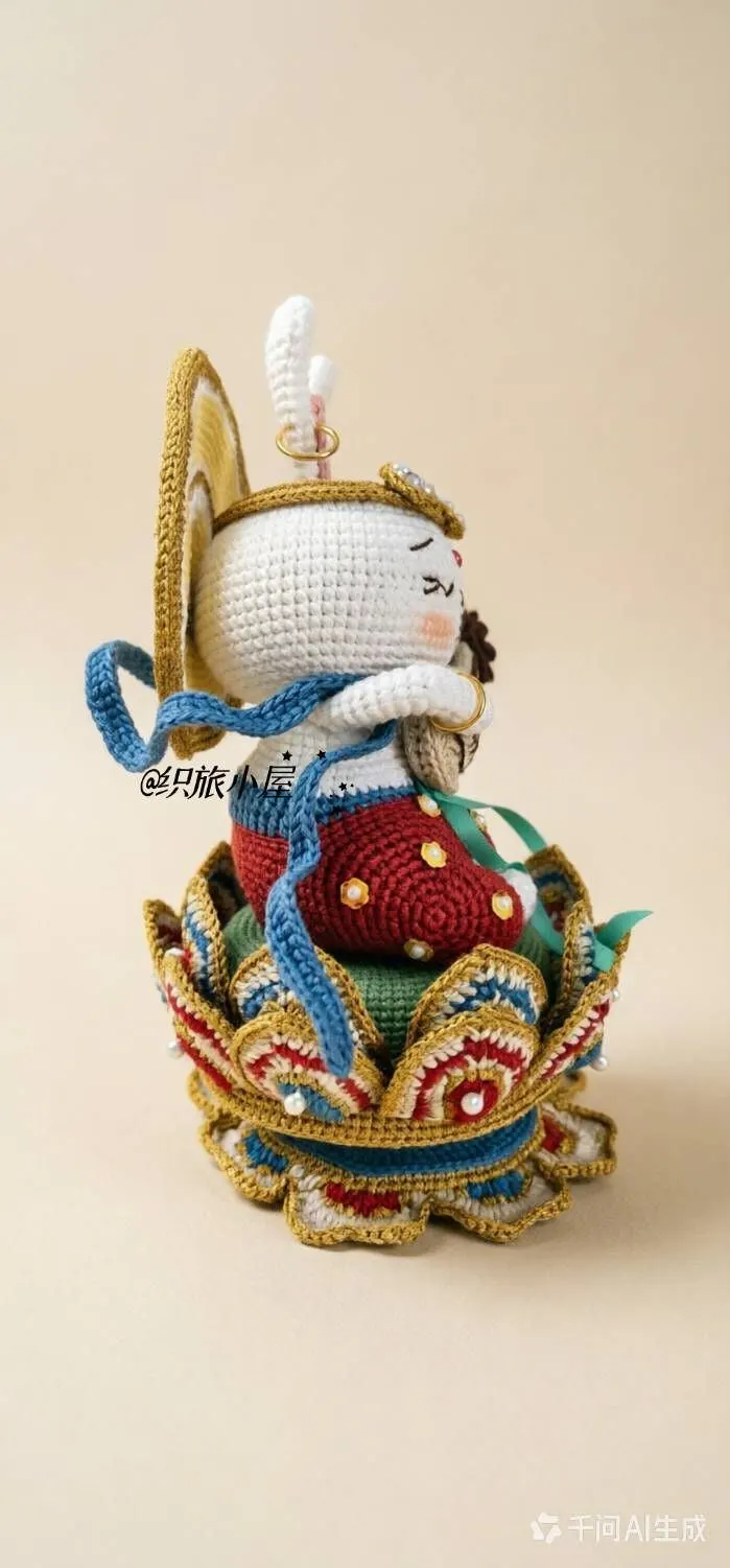 我的飞天兔也终于完工了, a crochet project shared by 染九