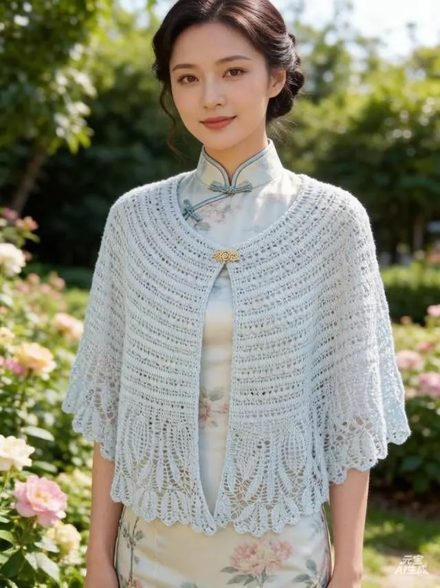 花梨披肩,真好看, a crochet project shared by 牛肉炒he粉