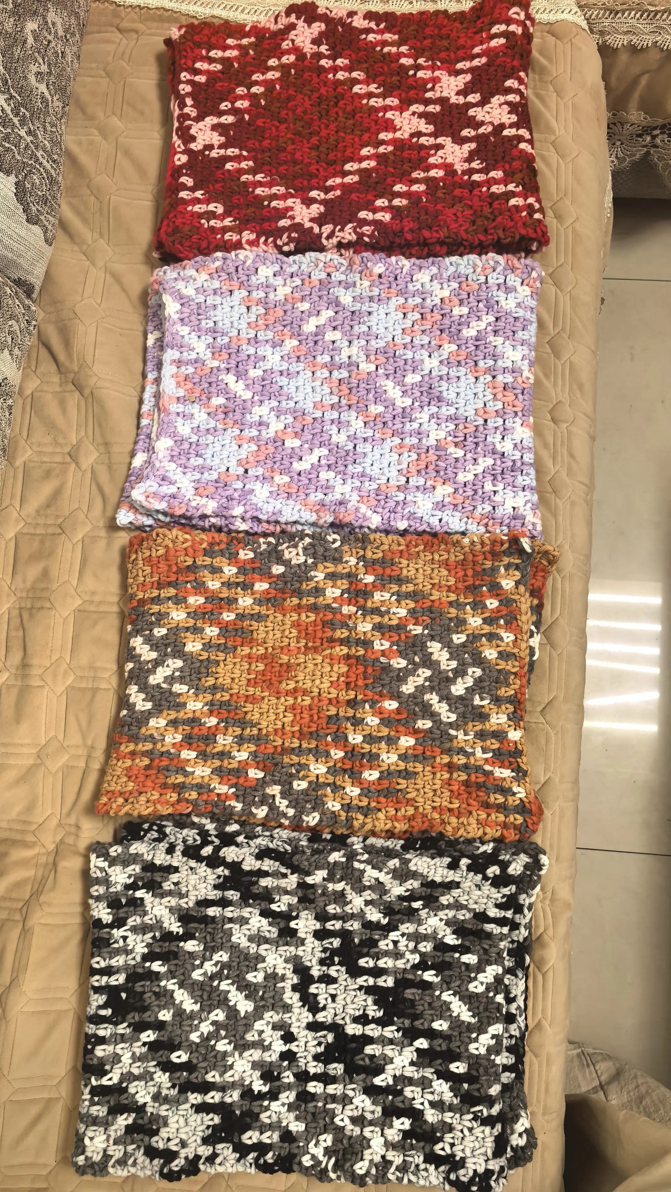 魔方围巾, a crochet project shared by 笑之道
