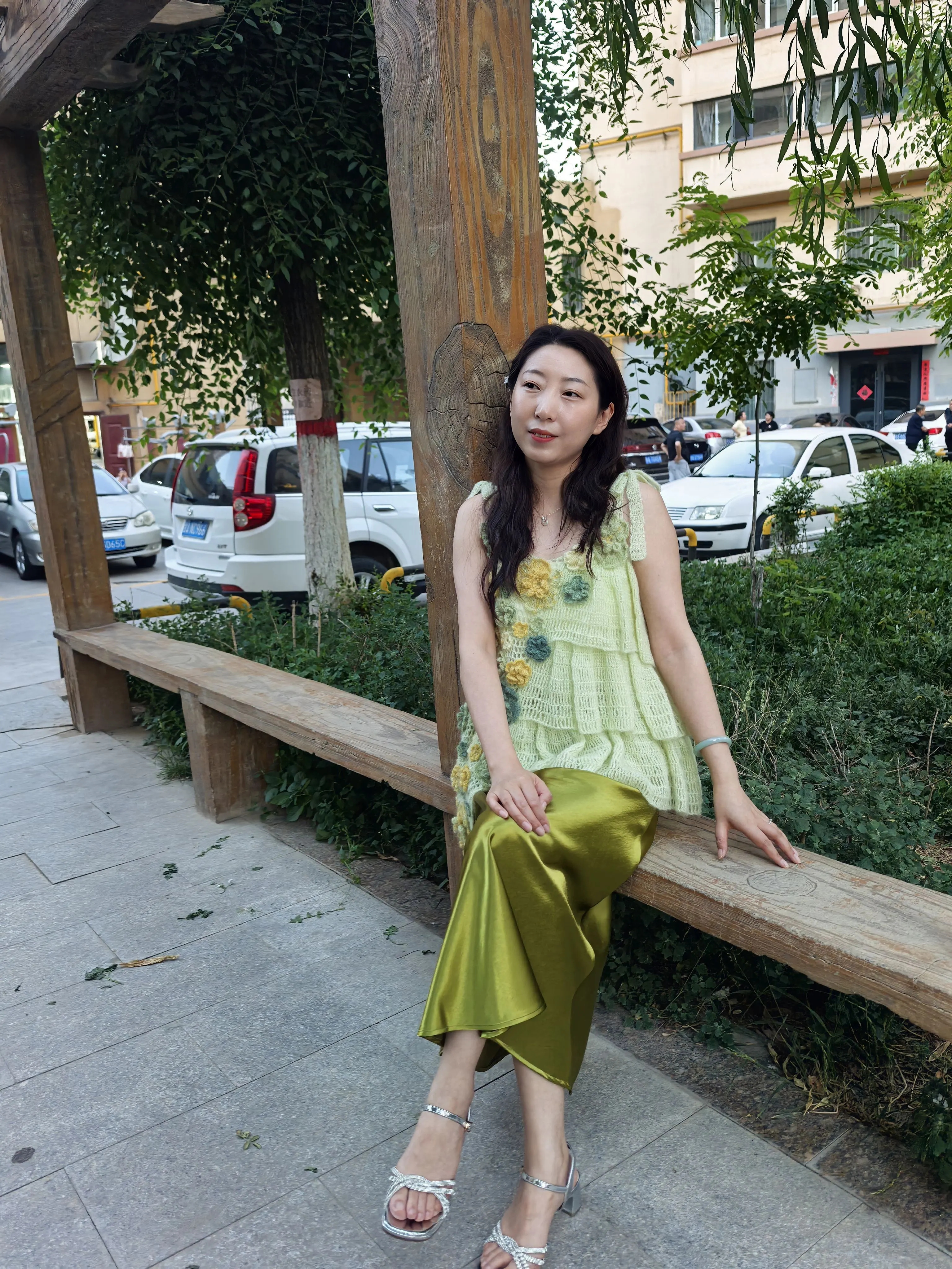 花朵吊带工啦！, a crochet project shared by 丽