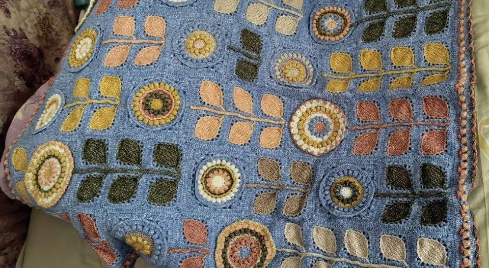 花卉毯, a crochet project shared by zxy