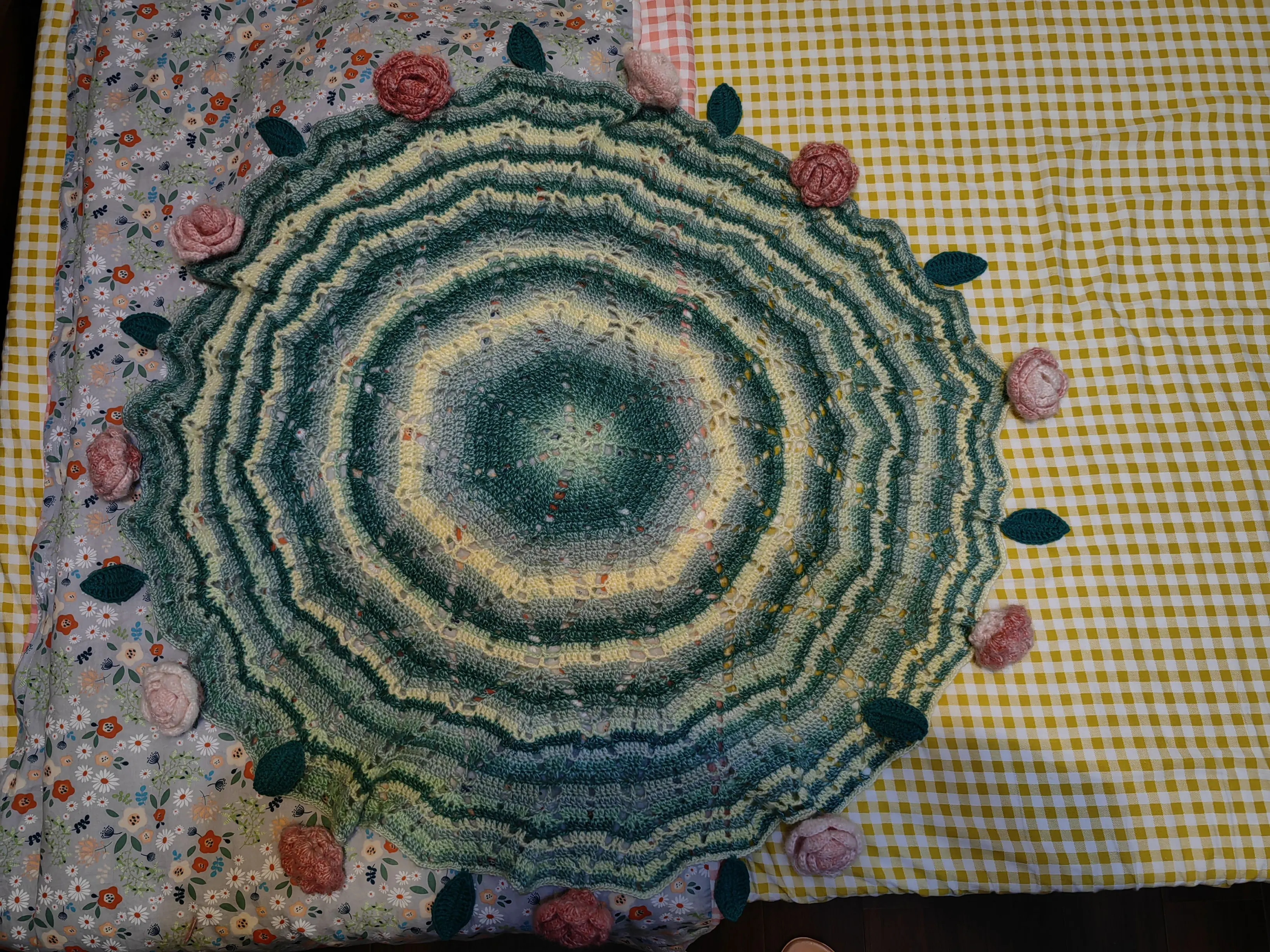 玫瑰收纳毯, a crochet project shared by 小左🎀