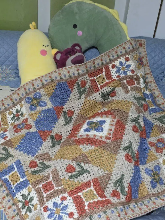 钩了好久, a crochet project shared by 刘心糖  ʚ ɞ
