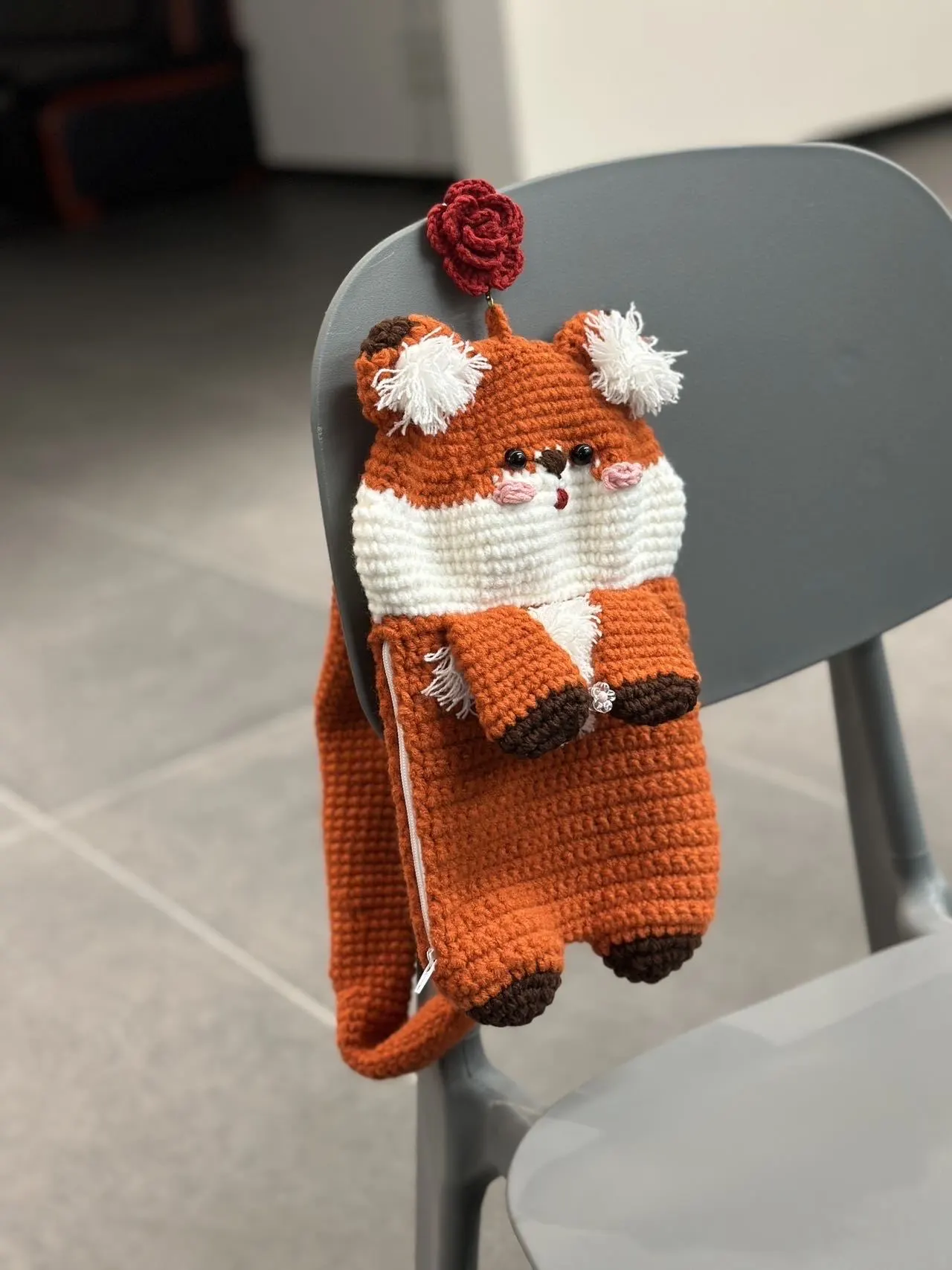 狐狸胸包, a crochet project shared by 狗狗包
