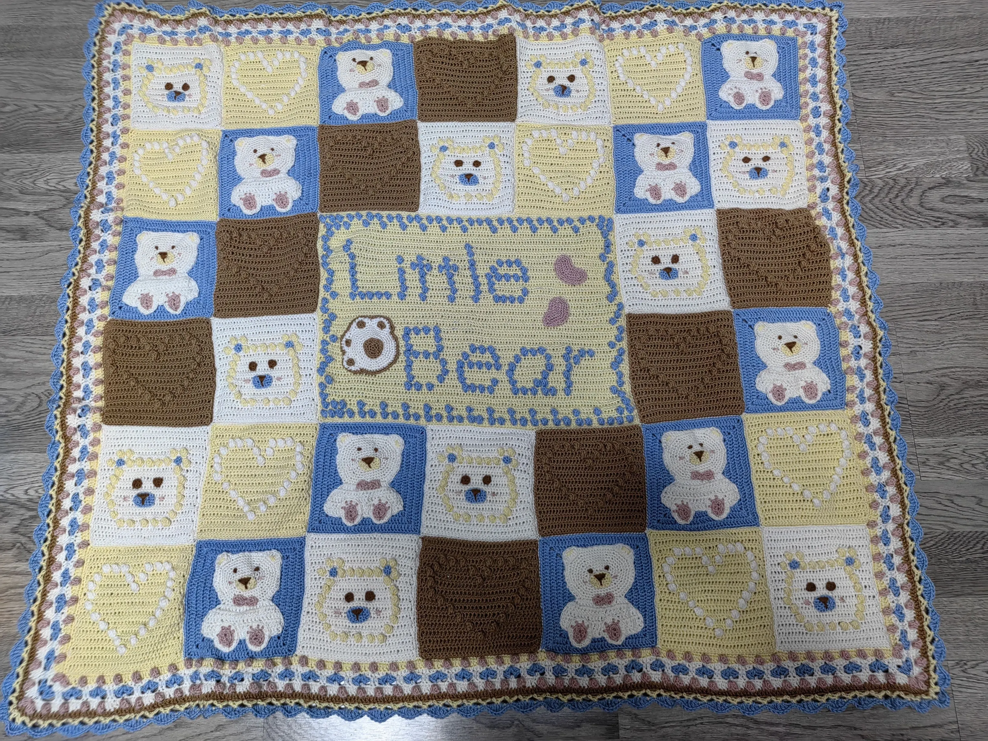 小熊毯, a crochet project shared by 天随人愿