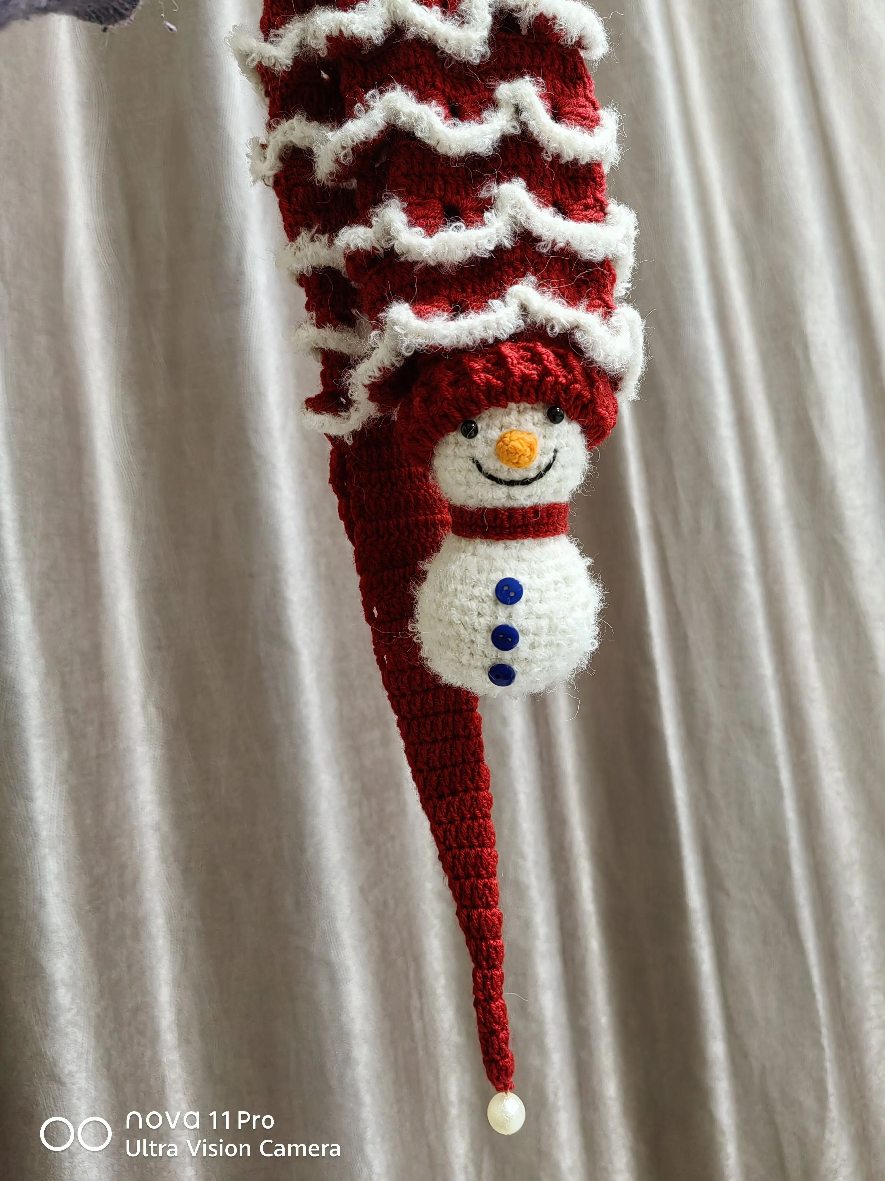 可爱的圣诞围巾🧣, a crochet project shared by 林慧子