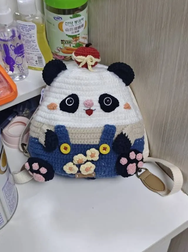 萌仔双肩包【花花款】, a crochet project shared by 渔