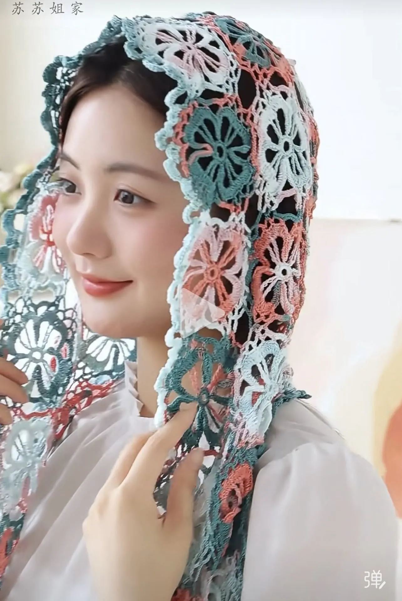 絮叶迎风帽一线连, a crochet project shared by Amanda