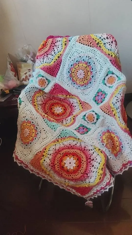 捕梦花园, a crochet project shared by 老师图纸没了，网上的图解没有使用的线