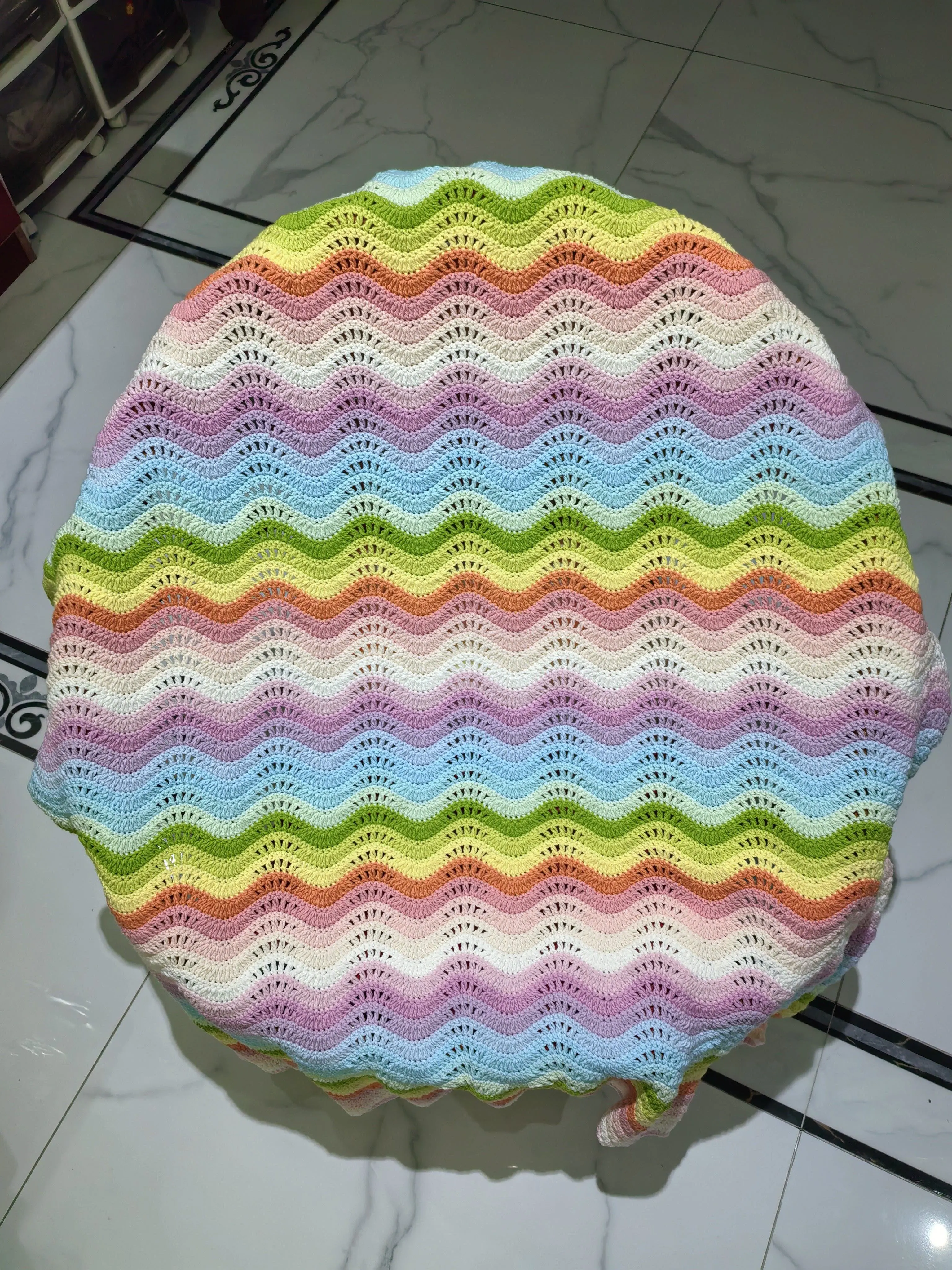彩虹毯, a crochet project shared by 小丫