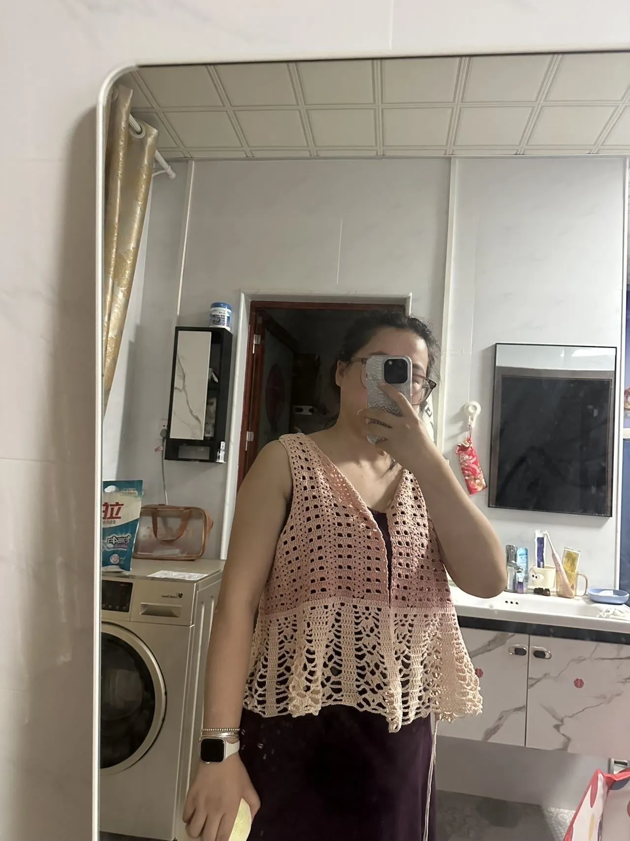 灵韵开衫，完成✅, a crochet project shared by 半甜