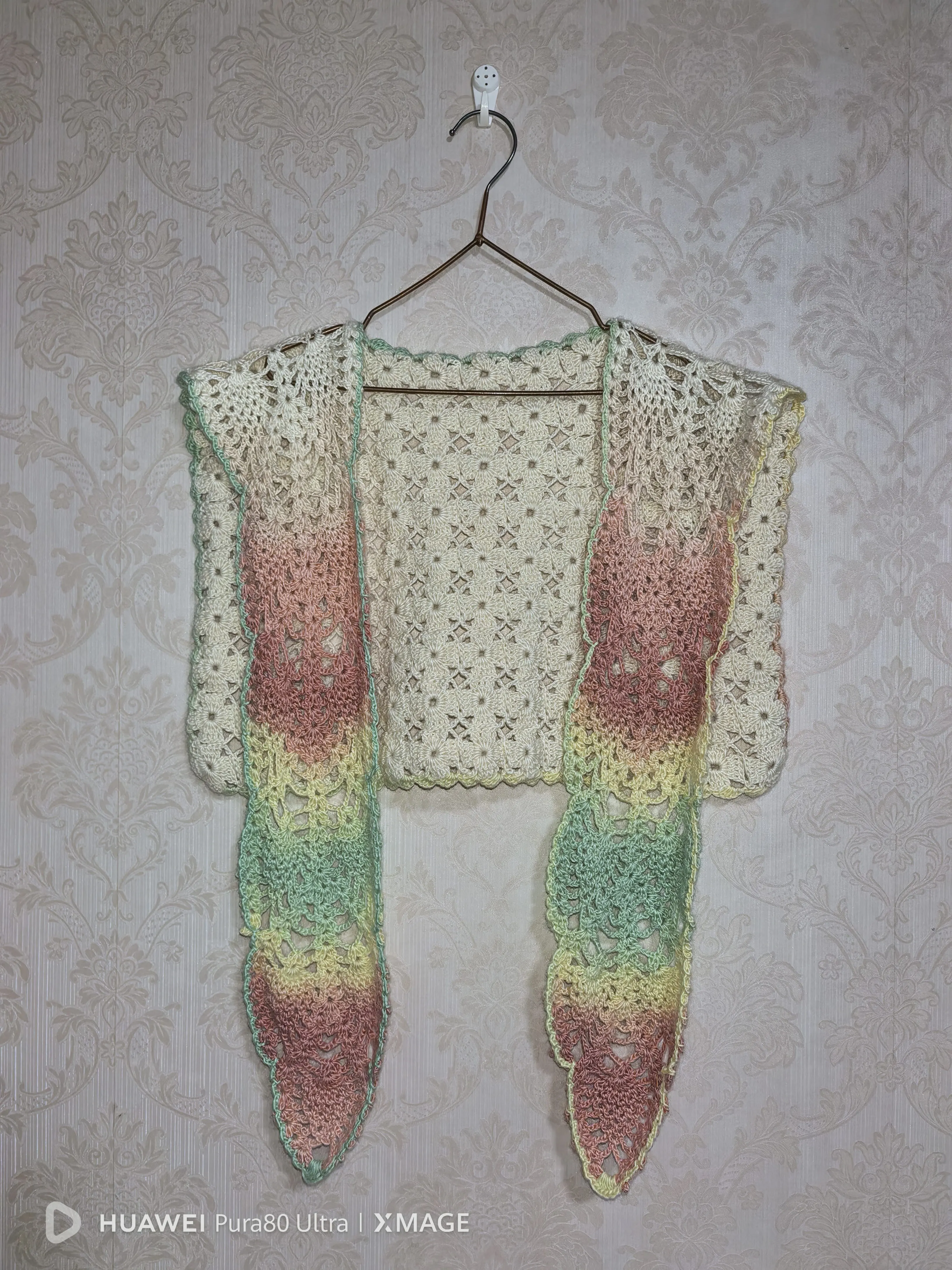 铜菠铃披肩 短款  春日宴, a crochet project shared by 旖旎
