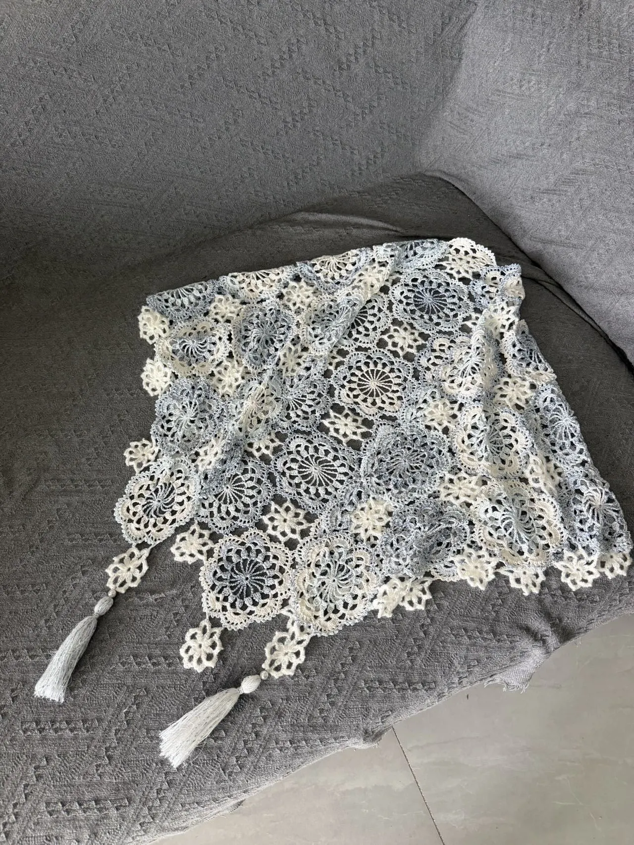 烟雨披肩, a crochet project shared by 大大大大大露露