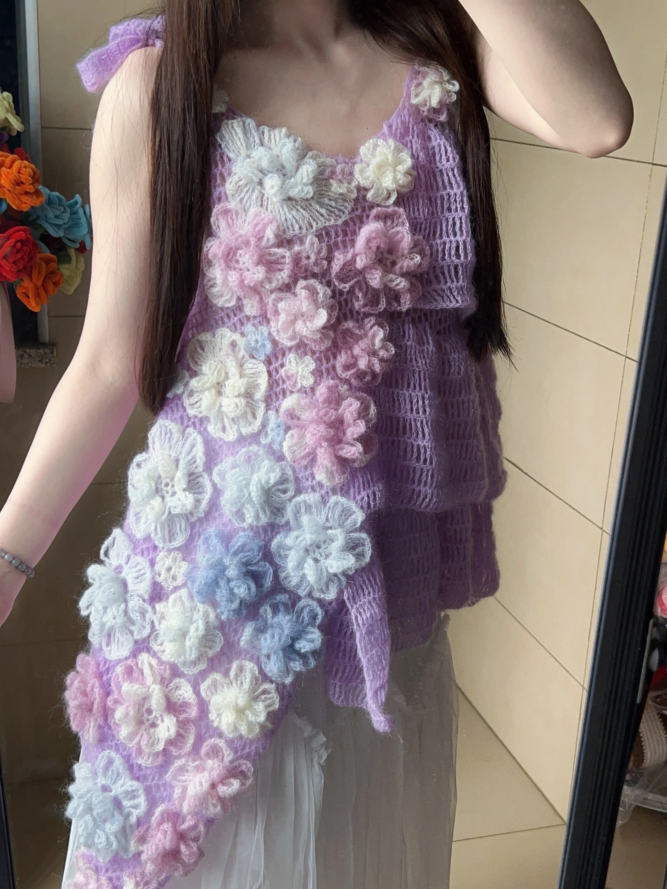 超梦幻的无尽夏绣球花吊带, photo 1