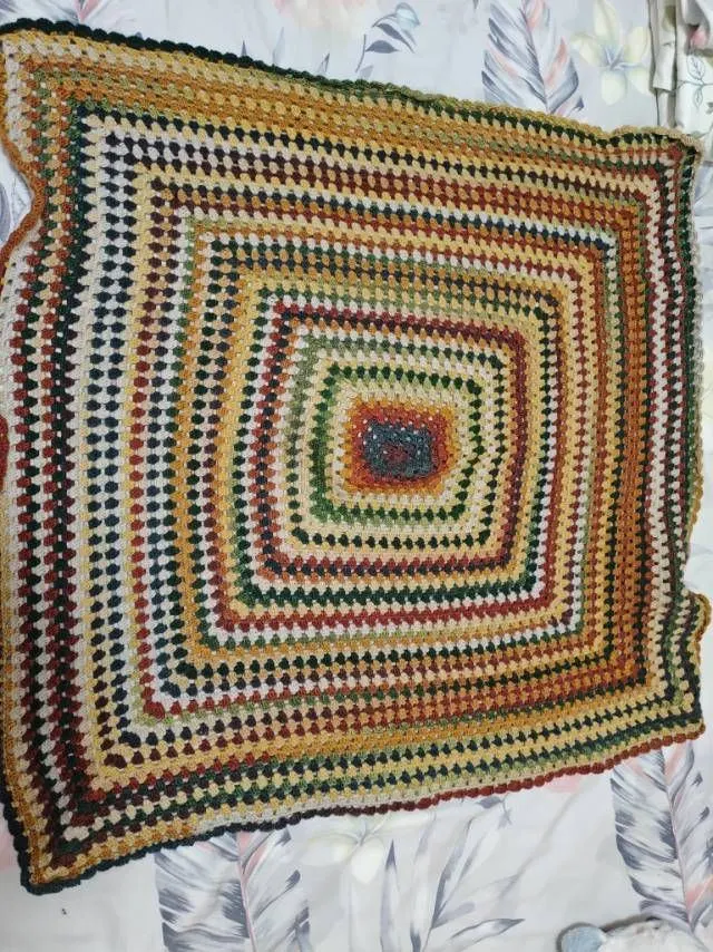 祖母方格毯, a crochet project shared by DARK🐣