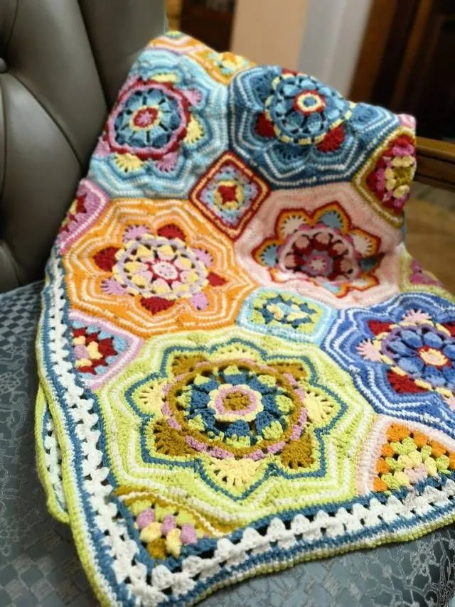 波瓦斯拼花毯, a crochet project shared by Lavender