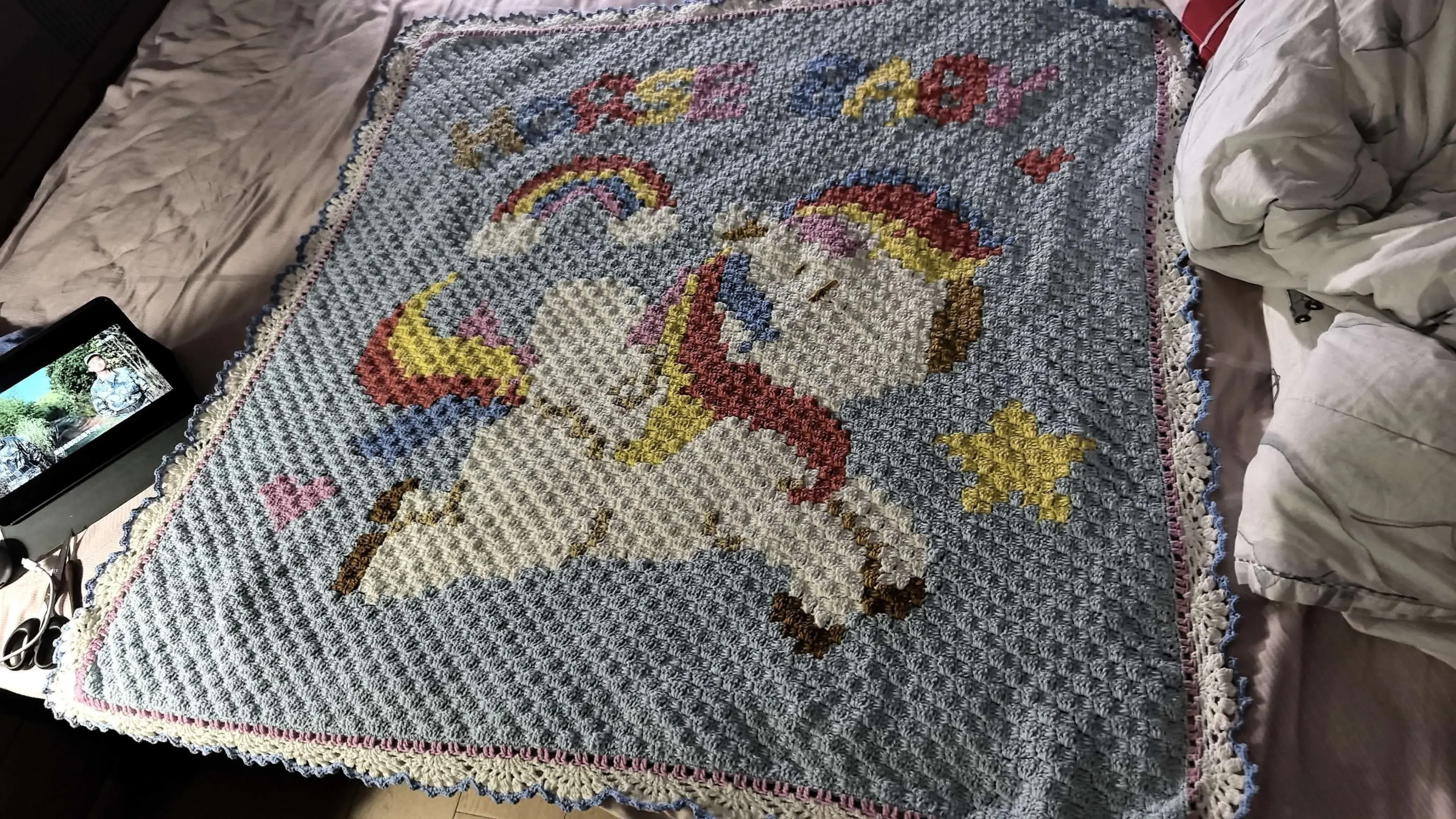 🐎毯子完工了, a crochet project shared by 初六