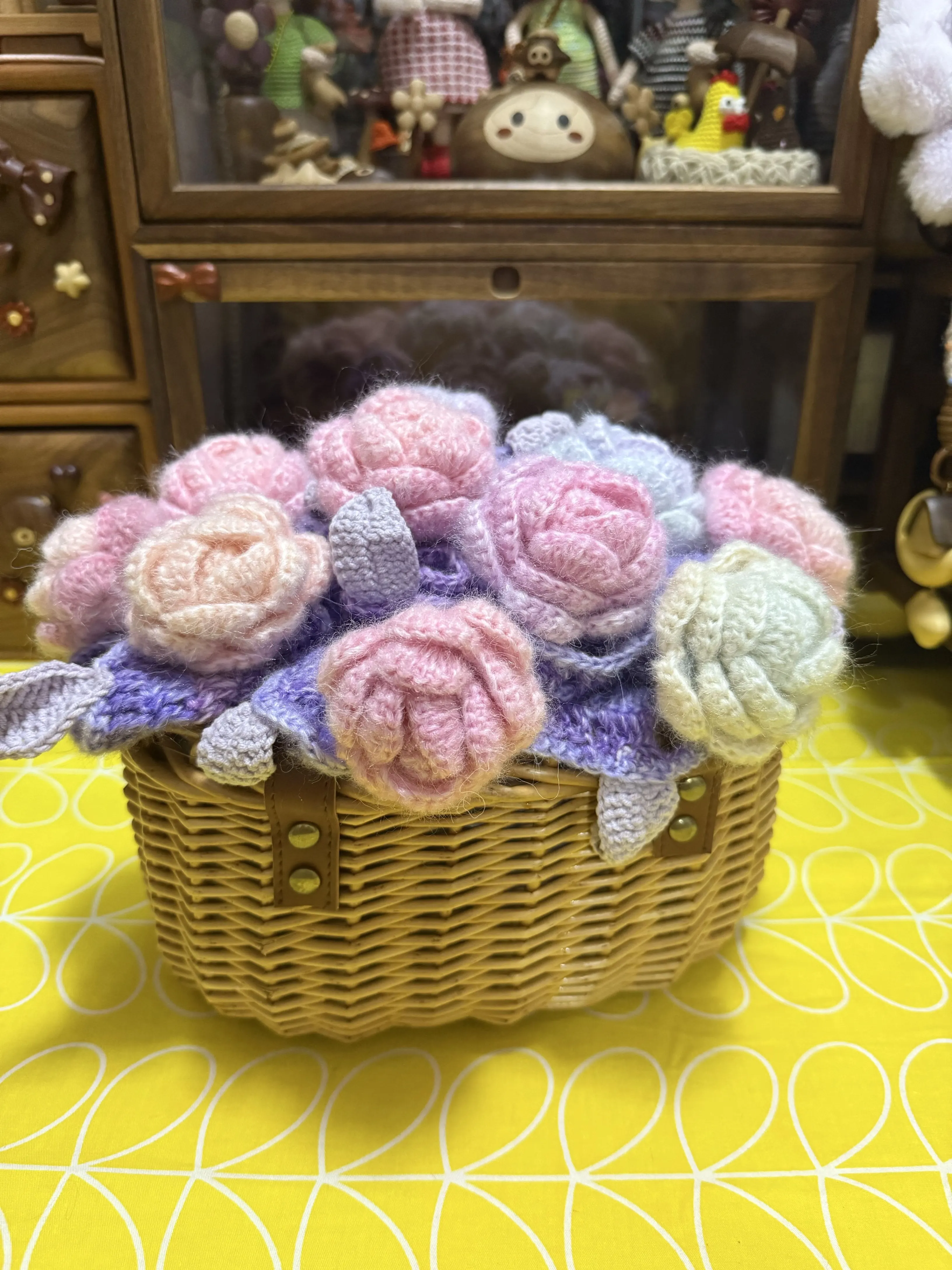 美美的花束毯, a crochet project shared by 晚~*风