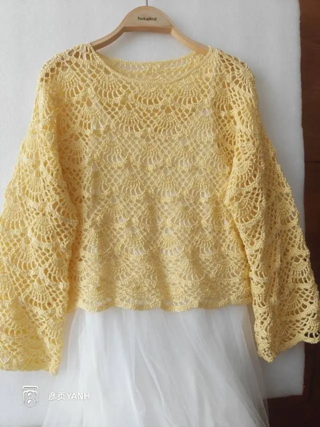 逐浪罩衫, a crochet project shared by 彦页YANH