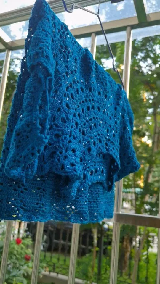 闪片线效果, a crochet project shared by 🍭三分钟热度