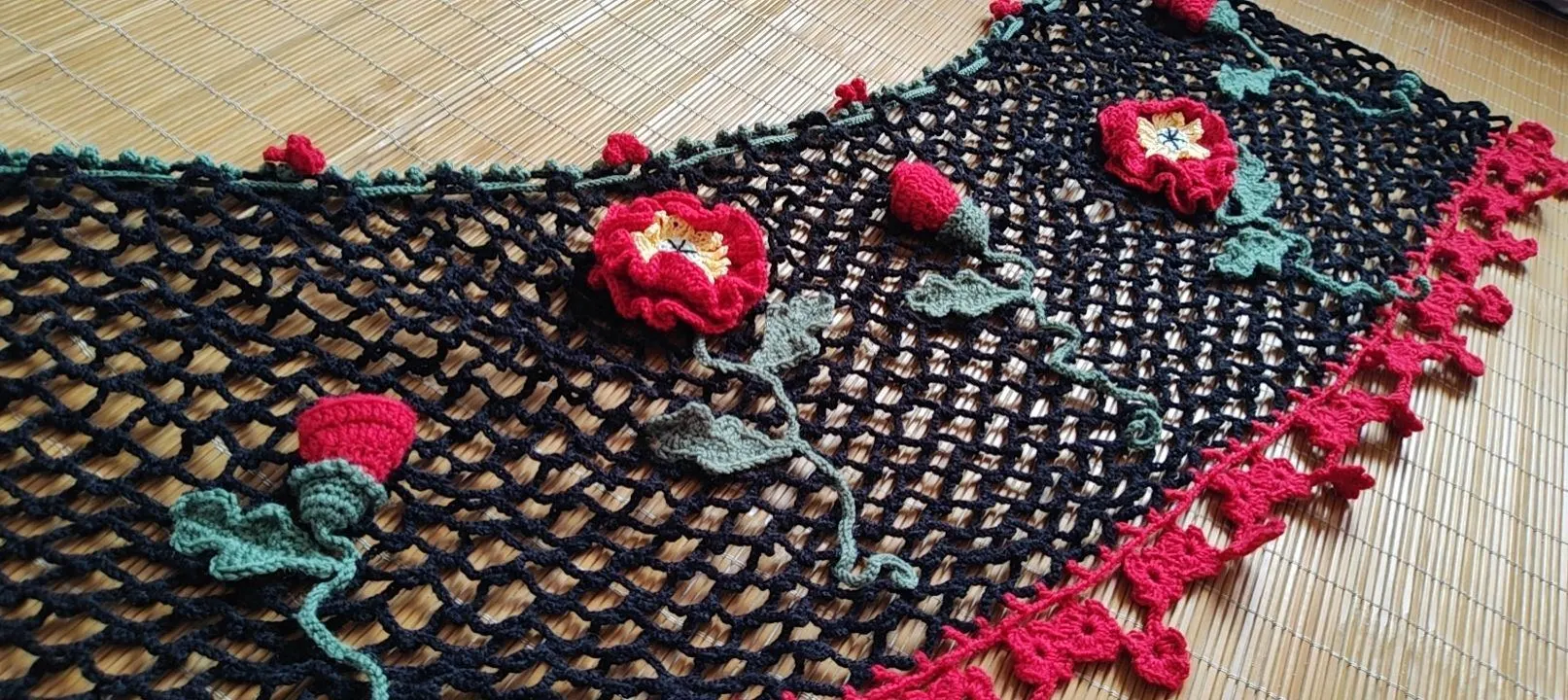 加宽加大虞美人披肩, a crochet project shared by 梓煊🎀