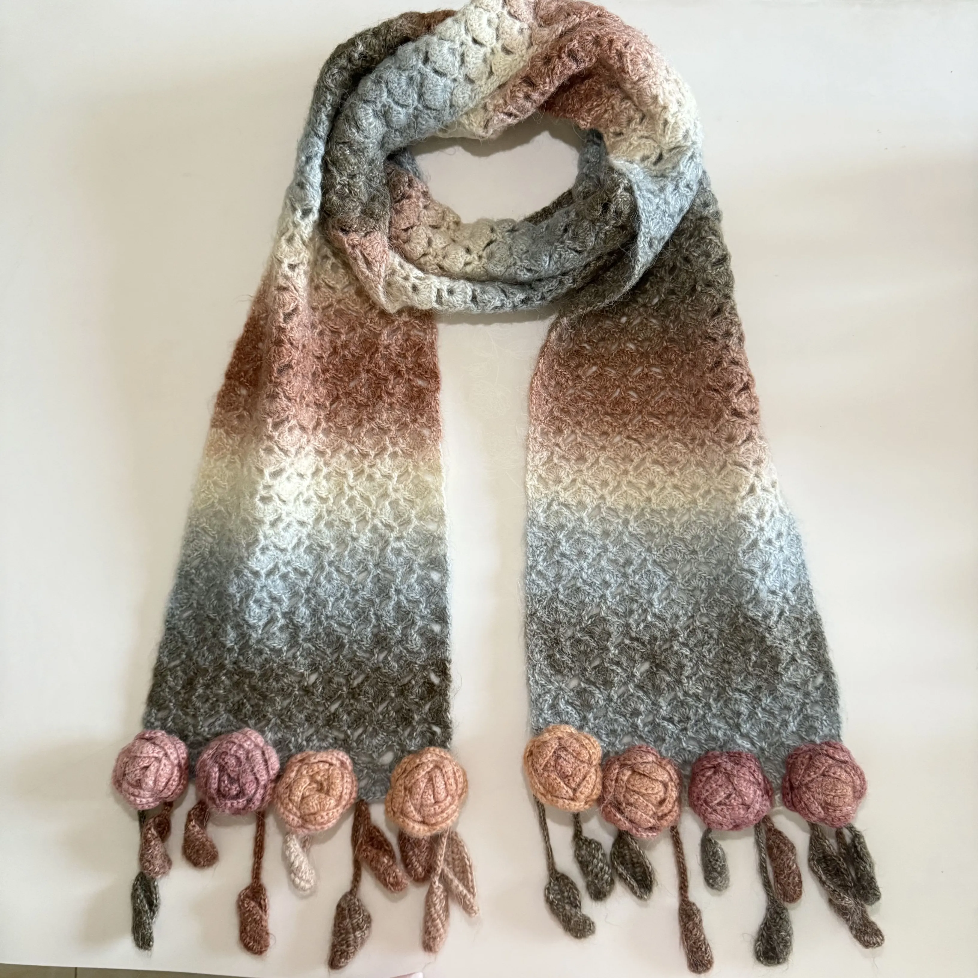 秋冬氛围野冬围巾, a crochet project shared by 多加香菜🌱