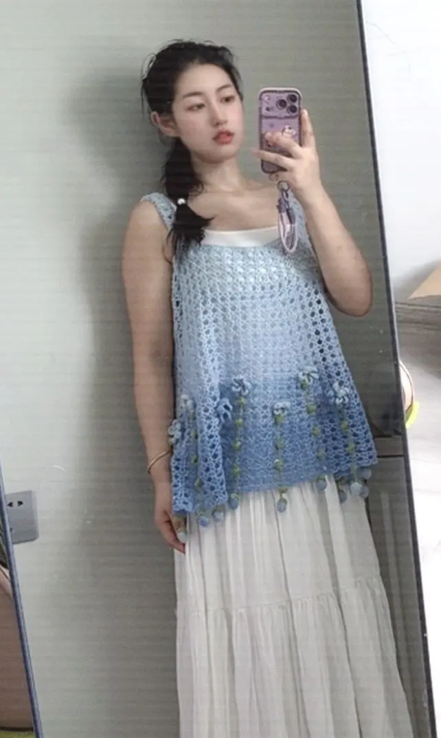 落花亲子吊带, a crochet project shared by 大大大大大露露