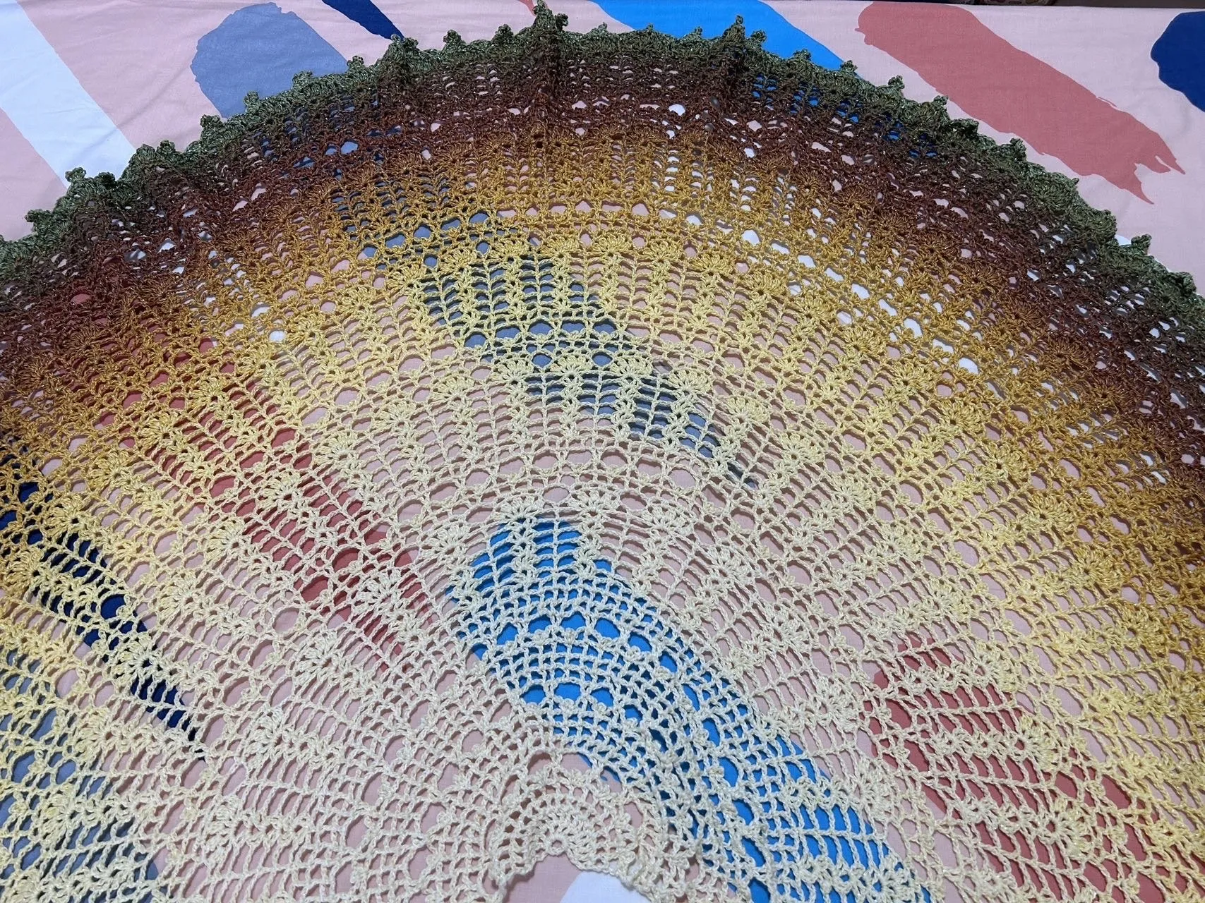 星芒冰激凌大圆披 完成！✅, photo 1