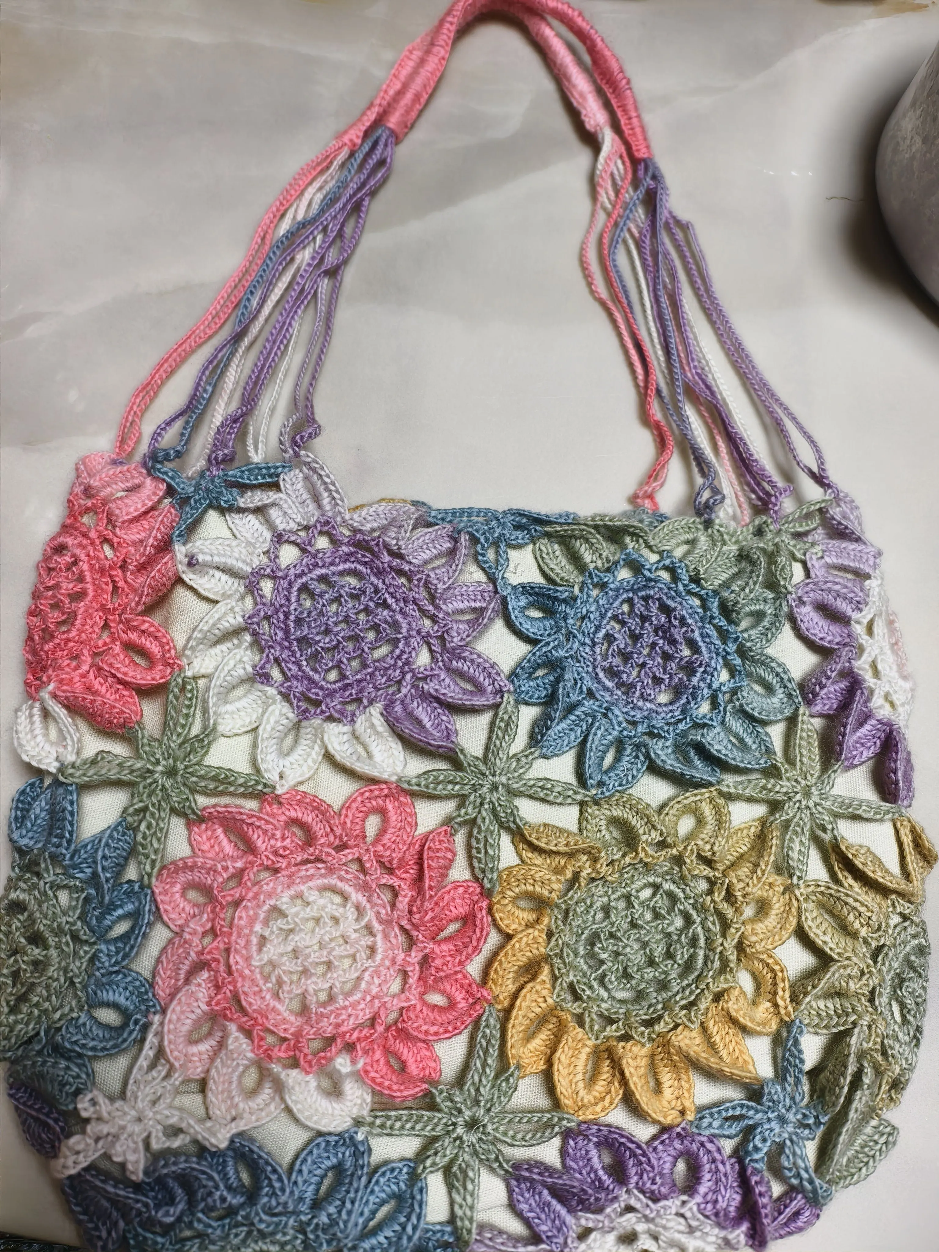 好看的向日葵花包, a crochet project shared by 路过的兔毛~