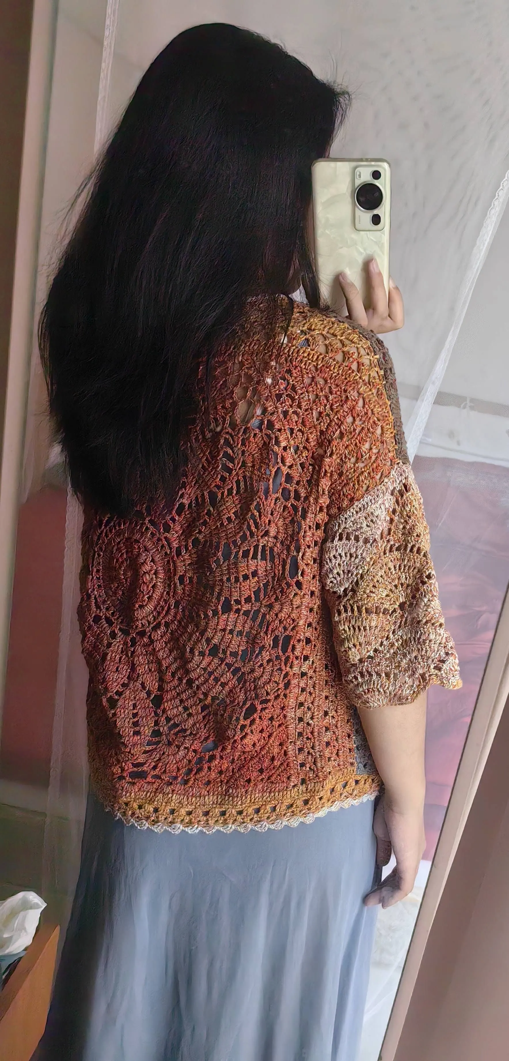 向阳花开衫, a crochet project shared by IFANI