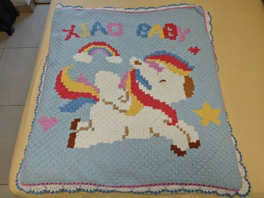 小马毛毯, a crochet project shared by 一禾