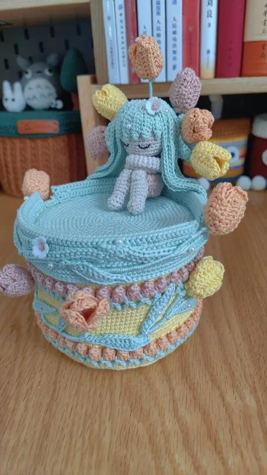 收纳盒终于完成啦, a crochet project shared by 何团团