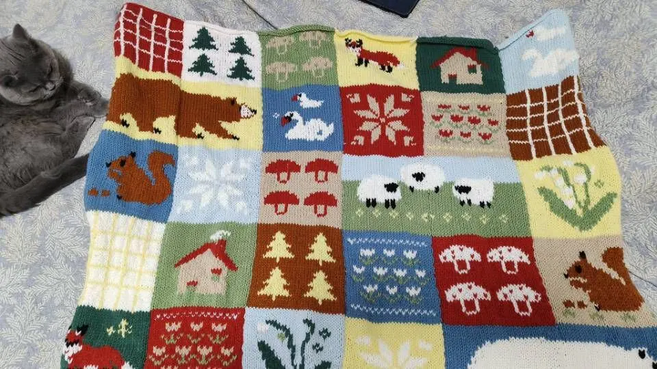 第一份手工毯, a crochet project shared by 晓丹