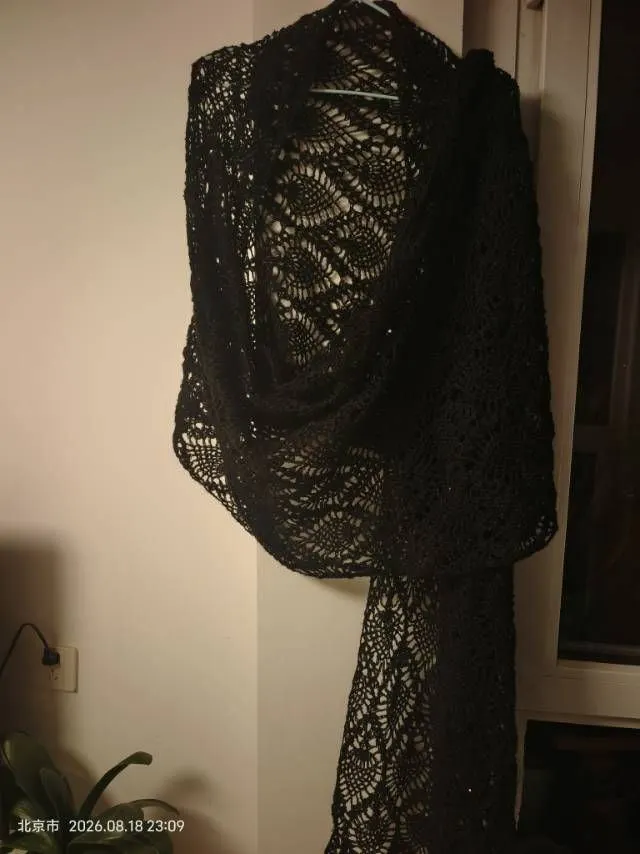 菠萝花披肩, a crochet project shared by 小魔女
