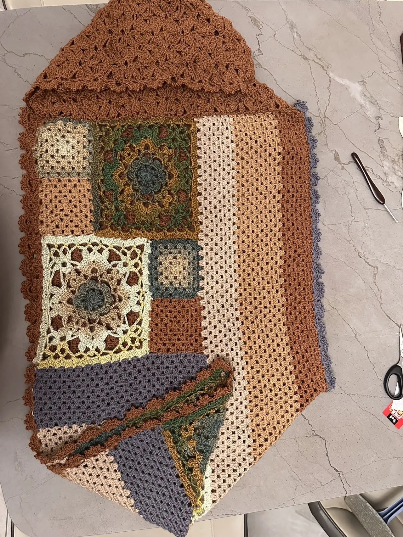 怡悦斗篷，送闺蜜心意独一无二, a crochet project shared by 小布丁